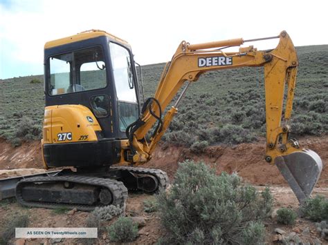 2002 John Deere 27C ZTS Excavator 625CCA Road Equipment 